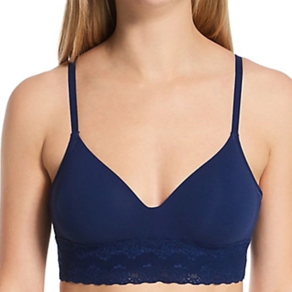 Natori Women's Bliss Perfection Contour Soft Cup Bra - Wireless, Sunset Coral, 34DD
